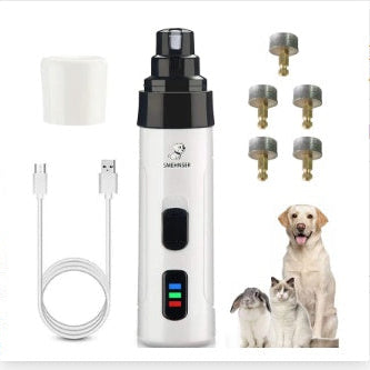 TrimBuddy Pet nail trimmer - 5x grinder heads + charging cable
